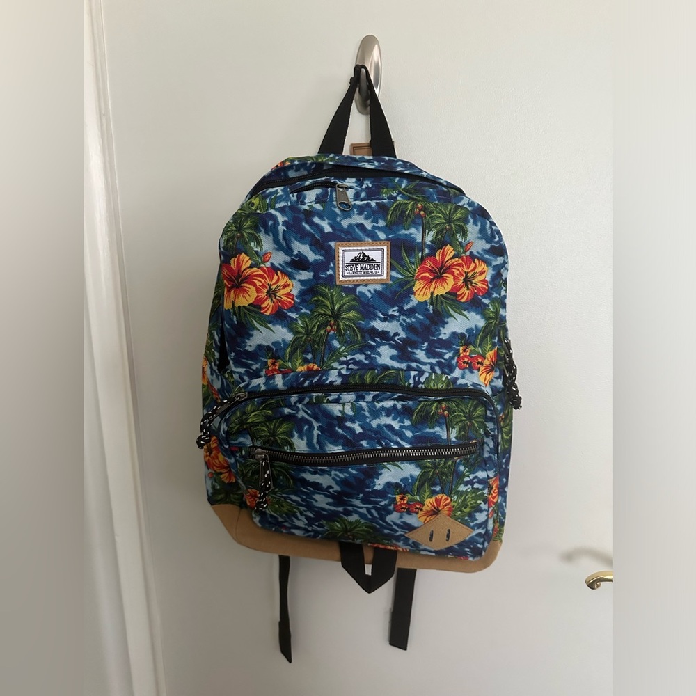 Steve Madden Tropical design backpack.